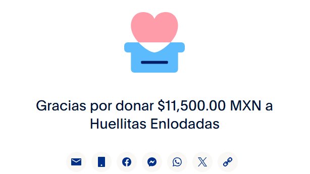 YA QUEDO LA DONACION HECHA POR <a href="/PandaTvMx/">PandaTv</a> <a href="/ItsLittlePony/">ItsLittlePony</a> <a href="/marie_moone/">⟡ Marie ⟡</a> xrhaeny, GRACIAS A <a href="/NEVEN_TEAM/">NEVEN</a> <a href="/goldtechmx/">Gold Tech Mx</a> <a href="/th3watchers/">The Watchers</a>  Spookyzone salio excelente y esperen pronto otro evento🫡🎃 <a href="/huellitas_mx/">Huellitas Enlodadas</a> Esperamos que sea de ayuda para el refugio 🥰