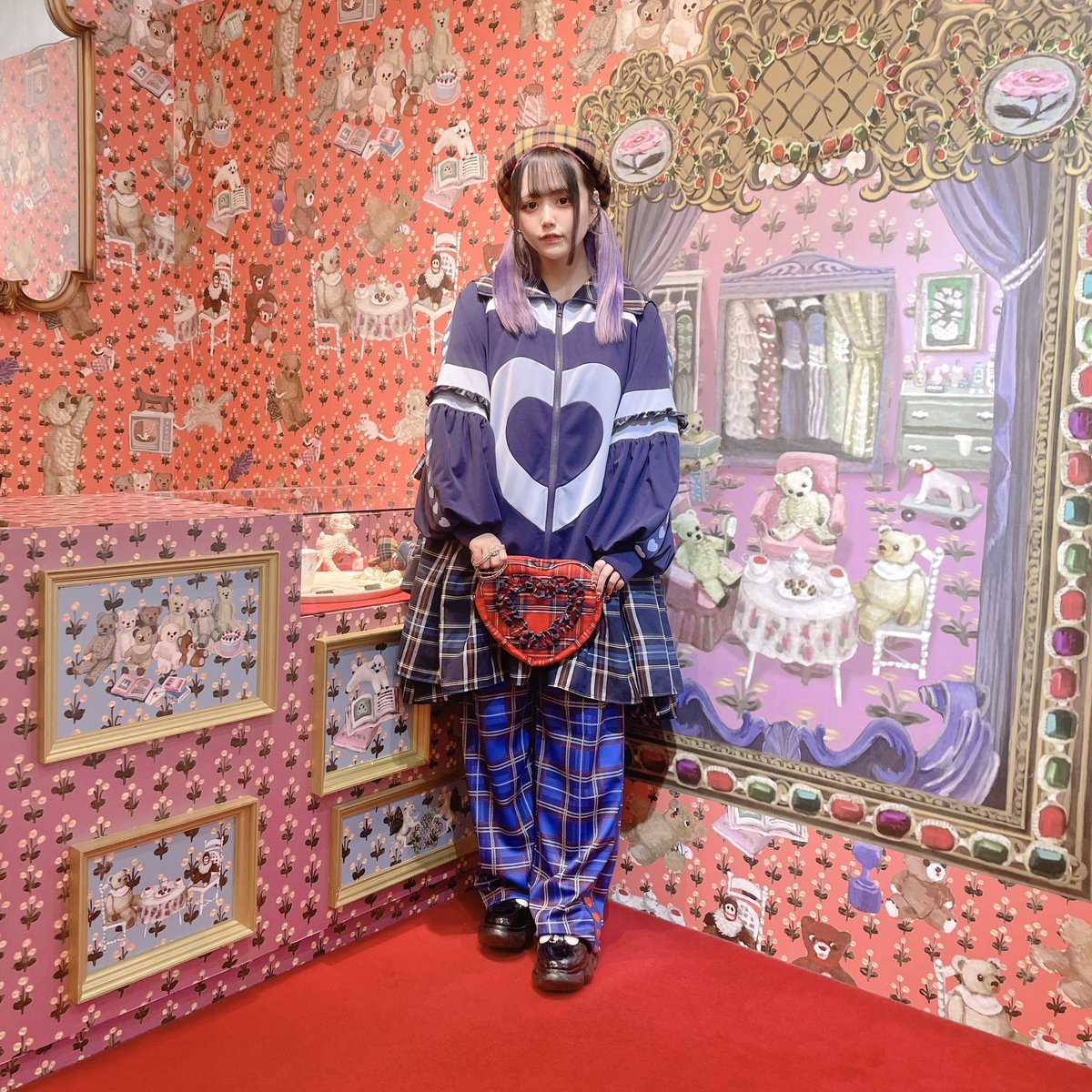 HEIHEI ハートトラックワンピースwhite