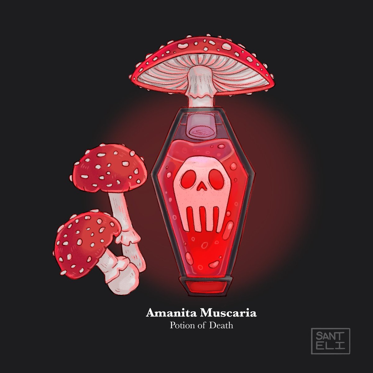 santeli89's tweet photo. Artober mix and match 2024
Prompt 5: Potion + Fungi
#Artober #Halloween #fungi #potions #magic #illustration https://t.co/Mt67wGrbko