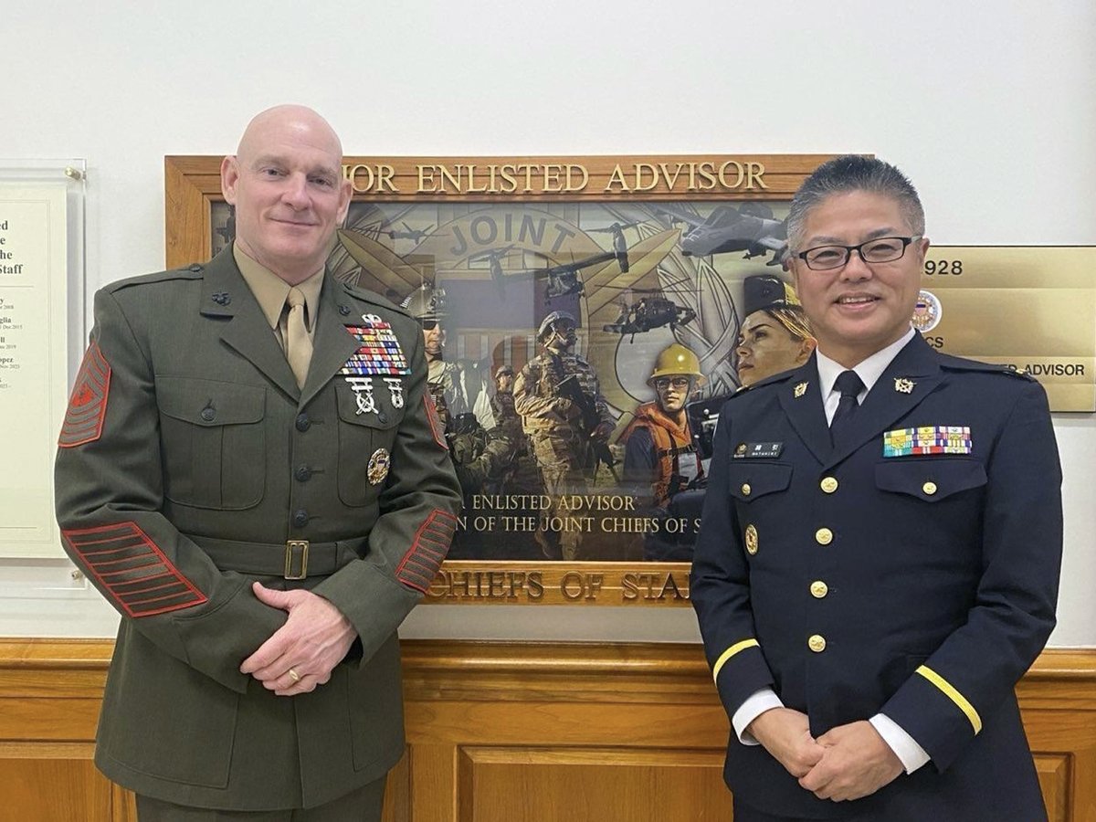 JGSDF_pr's tweet photo. WO Watahiki, #CommandSergeantMajor of the #JGSDF, participated in #AUSA Annual meeting in Washington D.C., America, from OCT 14 to 16. @AUSAorg @USArmy https://t.co/liK0Tgex1P