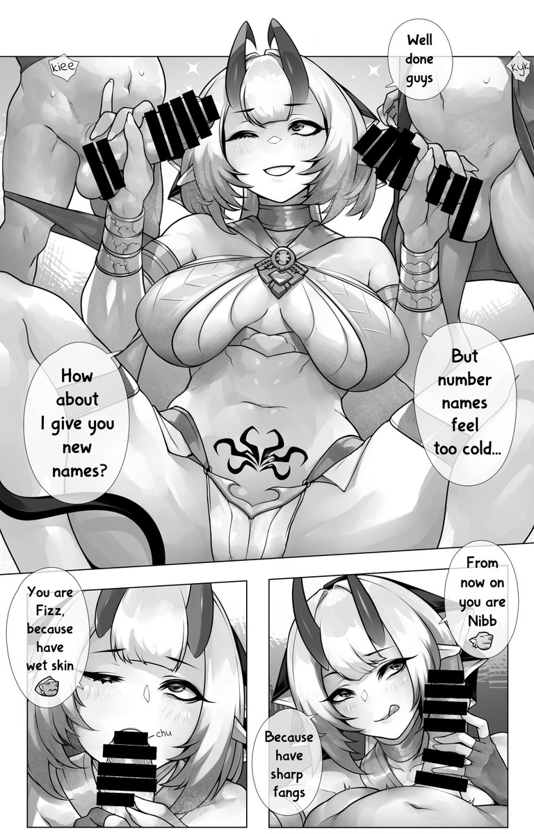 To get friendly with the goblins bestowed by the baron, Thanat decides to do what she does best. Well, she is a super predatory girl.
#CylindersEchoesinDungeon