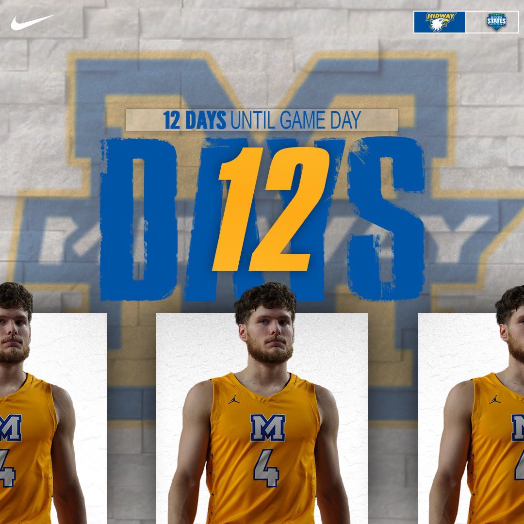 12 days

#DYJ #runitback                         #riverstatesconference #naia #naiabasketball #collegehoops #kentucky #midwayu
