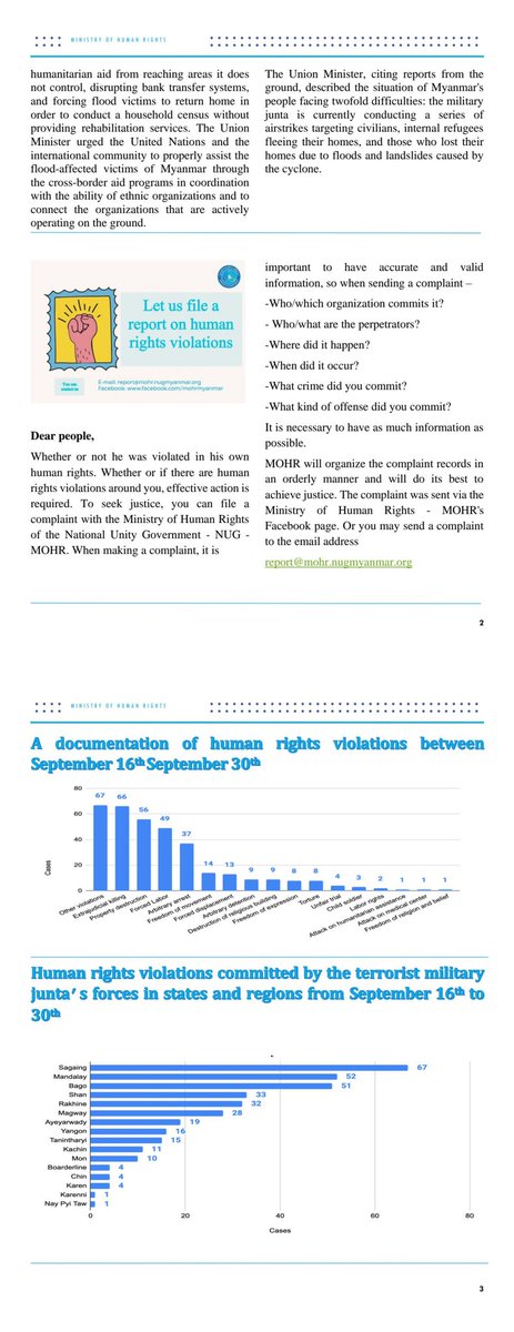 mohr_nug's tweet image. Ministry of human rights
Bi- weekly Newsletter
2.10.2024
#NUG
#MOHR
#humanrights
#newslettersignup