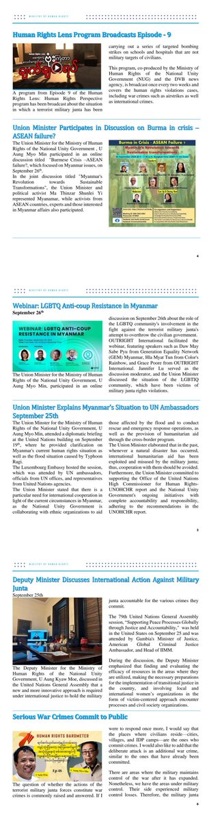 mohr_nug's tweet image. Ministry of human rights
Bi- weekly Newsletter
2.10.2024
#NUG
#MOHR
#humanrights
#newslettersignup