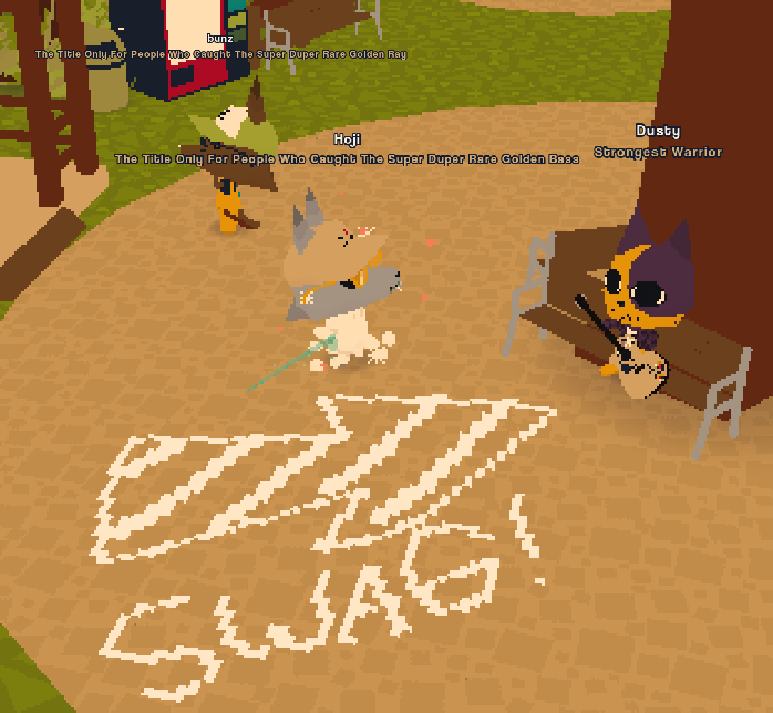 DatGuyDusty1's tweet photo. I'm just a silly little guy playing music.

I hope people enjoy me going around.

#WEBFISHING https://t.co/huUr3hki1P