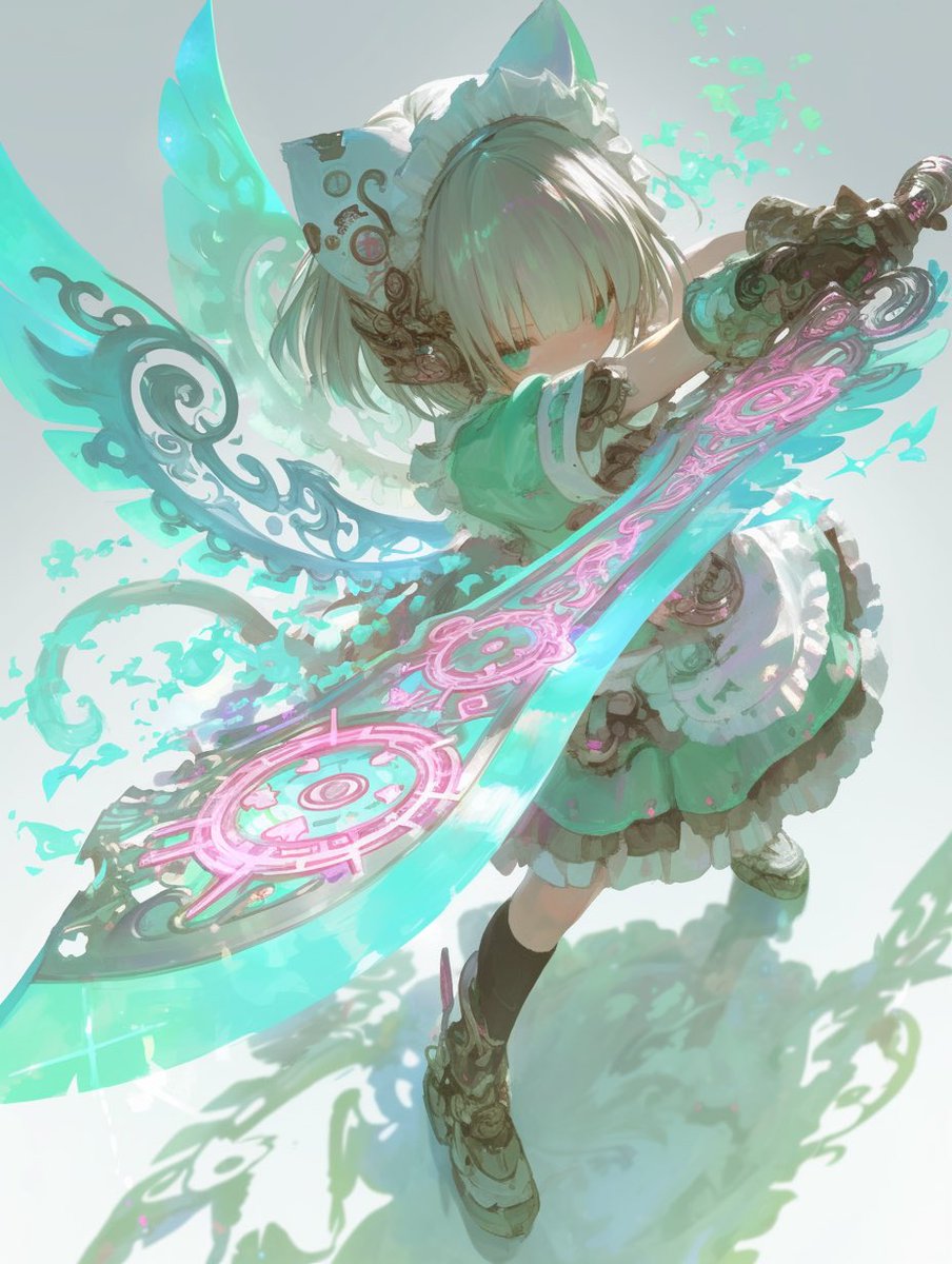Pastel_Illust_'s tweet photo. 猫耳魔剣���

 #AIイラスト https://t.co/lN5Q7awcJz