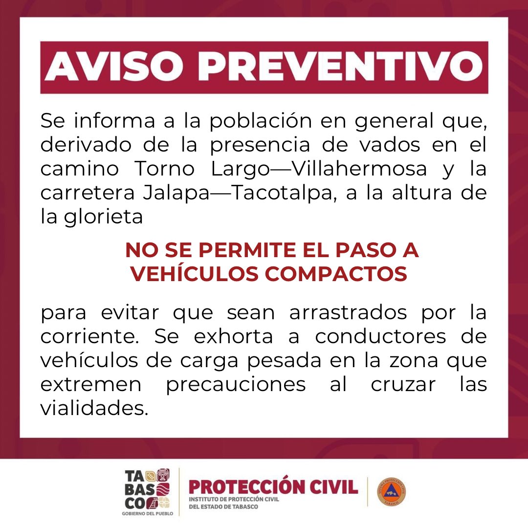⚠️ Es importante seguir las recomendaciones por tu seguridad y los que viajan contigo.
Toma en cuenta lo siguiente: