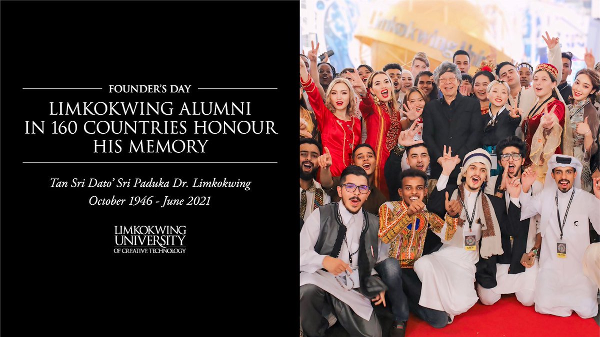 Limkokwing_MY's tweet image. On Founder’s Day, we honour the memory and legacy of Tan Sri Dato' Sri Paduka Dr. Limkokwing. His vision, leadership, and commitment to education continue to inspire our global community.