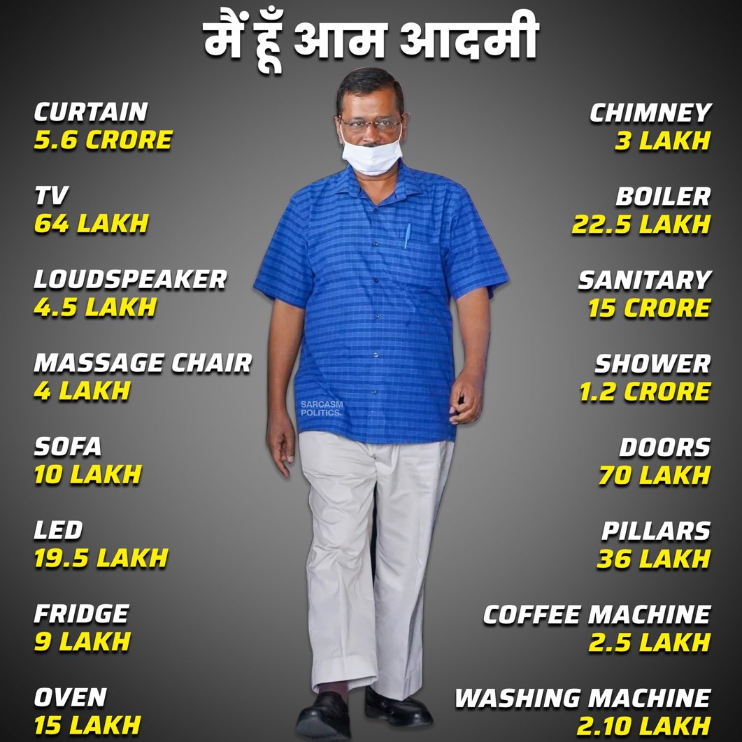 PadmanabhanNaga's tweet photo. இவர்தான் முன்னாள் தில்லி முதல்வர் அரவிந்த் கெஜ்ரிவால். முக்கியமான அரசு நிகழ்ச்சிகளில் கலந்துகொள்ளும்போது ஹவாய் செப்பல் &amp; சாதாரண பால்பாயிண்ட் பேனா சட்டையில் சொருகிவருவார்! அவ்வளவு எளிமை என்று தன்னை காட்டிக் கொள்ளும் இவரது அரண்மனை/ இவர் ராஜபோக வாழ்க்கை பற்றி அறிந்து கொள்வோம்👇 https://t.co/zzWlWDZhNj