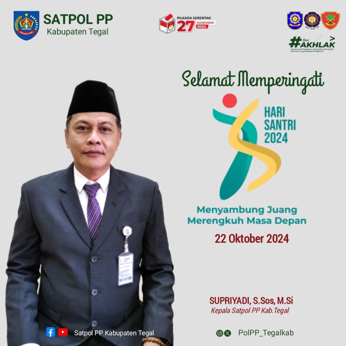 Selamat Hari Santri 2024
- 22 Oktober 2024 -

"Menyambung Juang Merengkuh Masa Depan"
