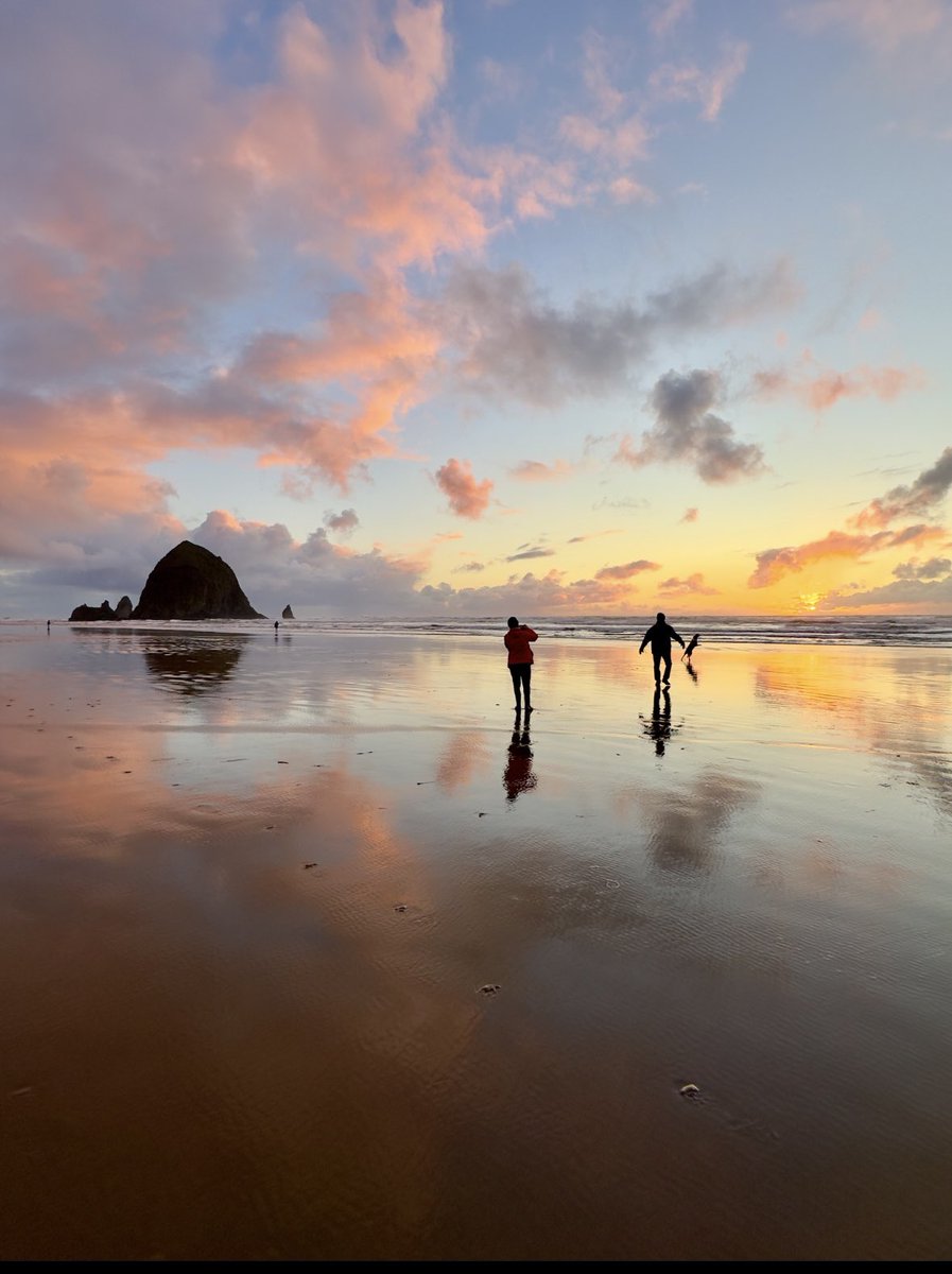 DeneMiles's tweet image. A gorgeous #monday #sunset at the #oregon coast 🤩
#weather #ocean #dog