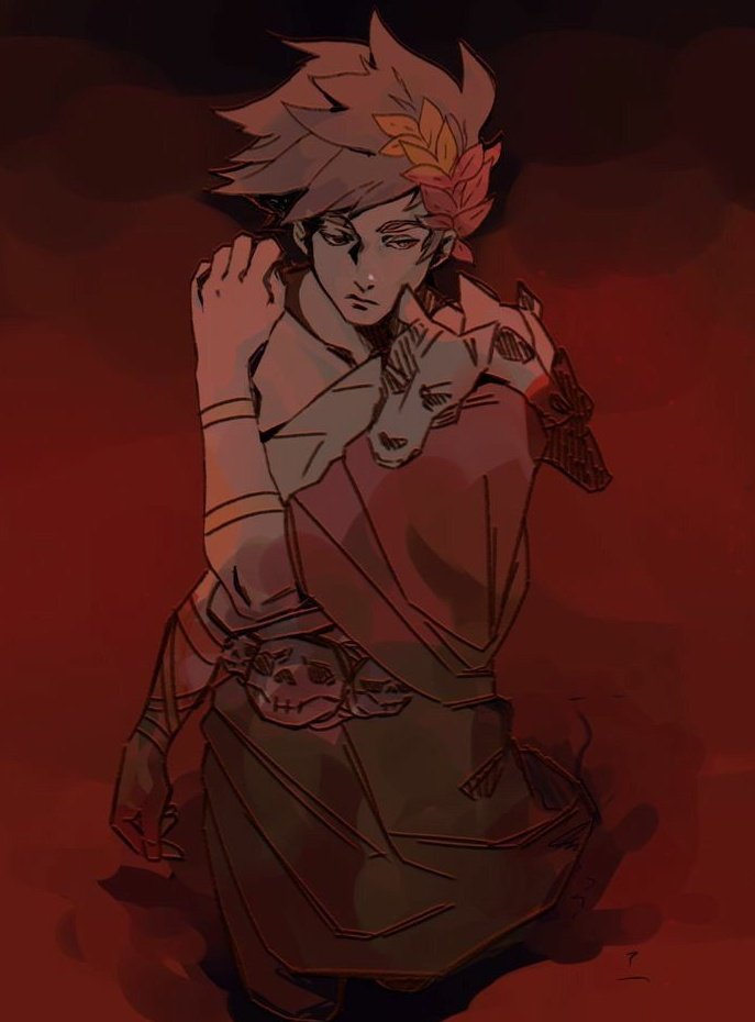 HellishWish's tweet photo. ㅤ
𝑤alking slowly down the hallway. steps leave burn marks on the floor, in addition to the drops of blood that run down his waist. sighs deeply. subtly adjusts hair, looking a little tired. 
ㅤ https://t.co/NIwsUEbEZJ