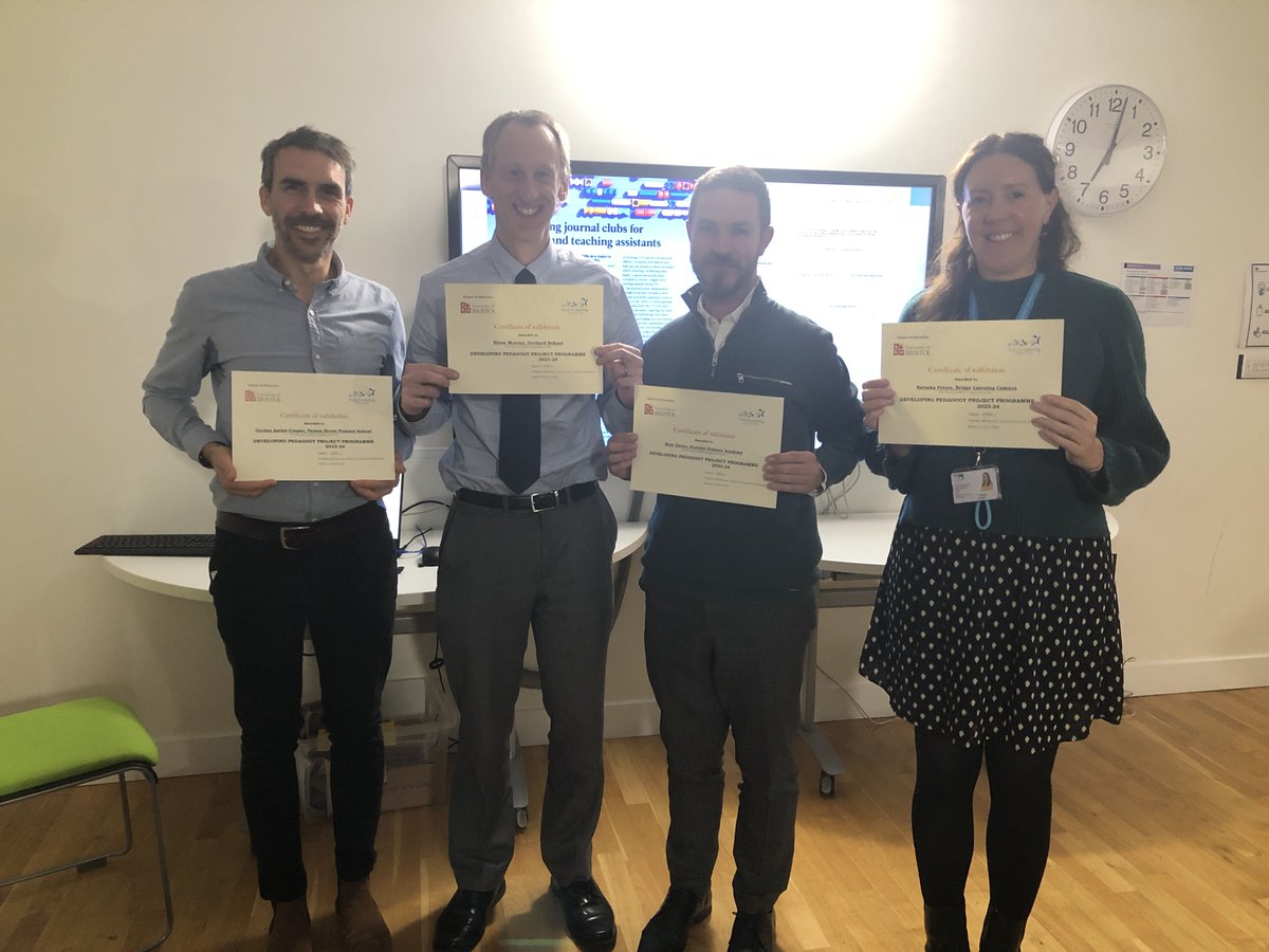 Our academics Dr Jon James and Michelle Graffagnino have been supporting teachers in Bristol-based primary and secondary schools to develop their classroom practice 🙌

Find out more ⬇️
bristol.ac.uk/education/news…

#Research #Education