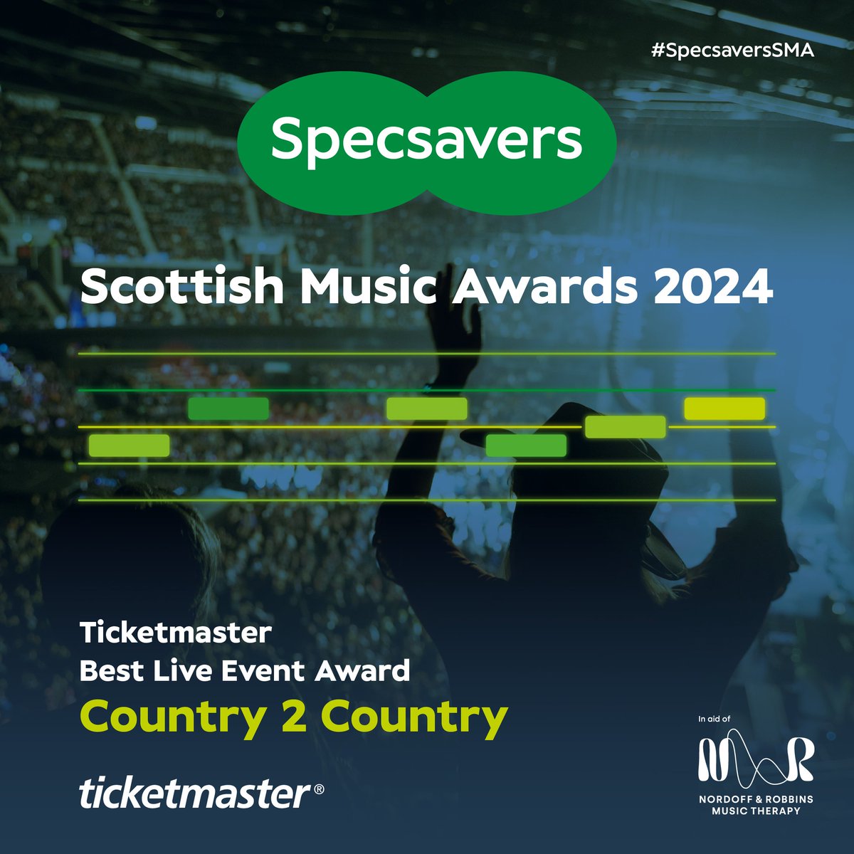 C2C has won the Ticketmaster Best Live Event Award at this year's Scottish Music Awards! 🙌🏻

Huge thank you to Ticketmaster for recognising C2C Festival and to all the fans for their continued support across the UK every year - we can't wait to see y'all again in March 🤠
