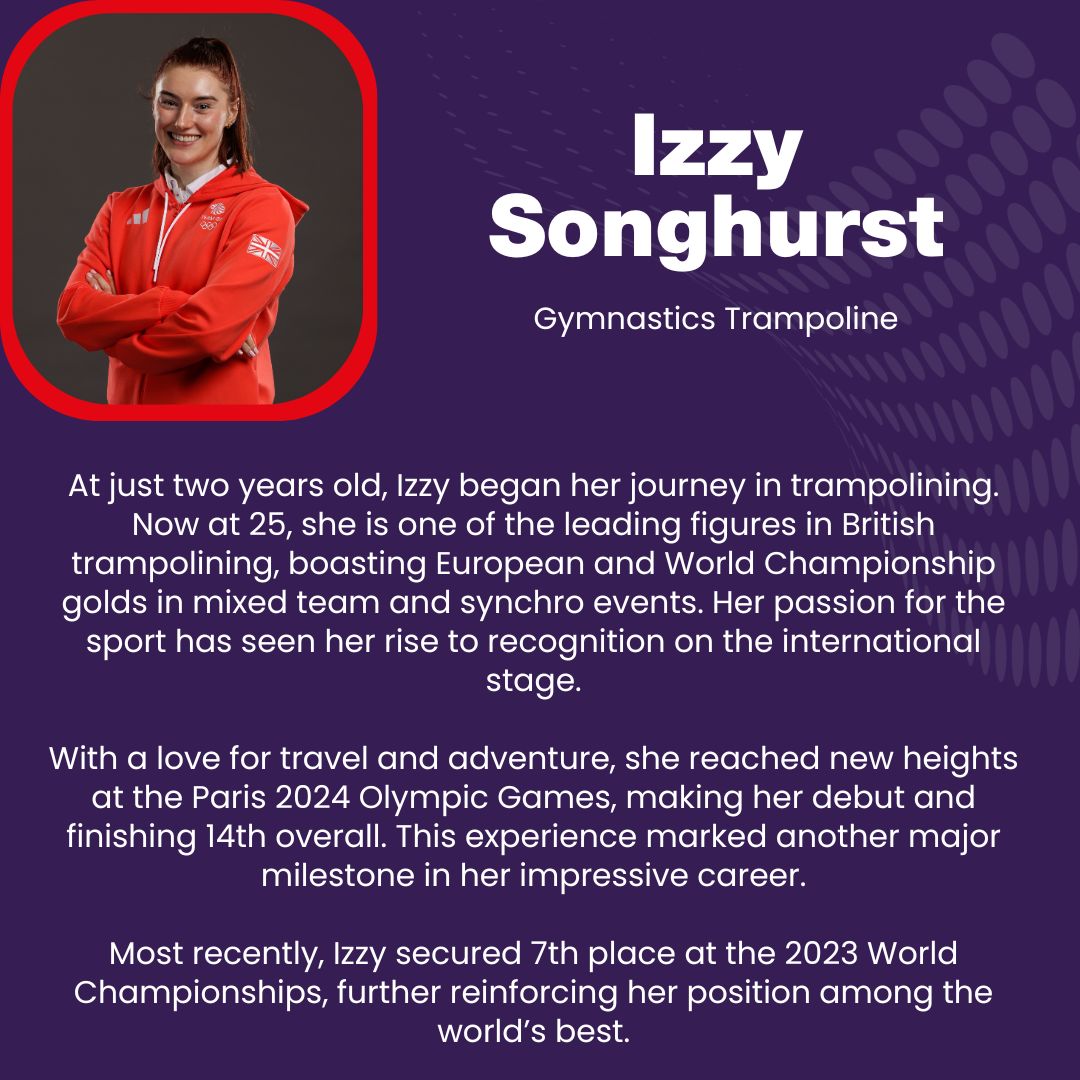 🚀 Meet Izzy Songhurst, a top trampolinist who made her Olympic debut at #Paris2024, finishing 14th! 🎉 She’ll join us on 28 Oct as we celebrate our local athletes from the Olympic &amp; Paralympic Games. Stay tuned for more inspiring journeys!🤩
🔗 bit.ly/BCP-OlympicsPa…
<a href="/Morebusco/">morebus</a>