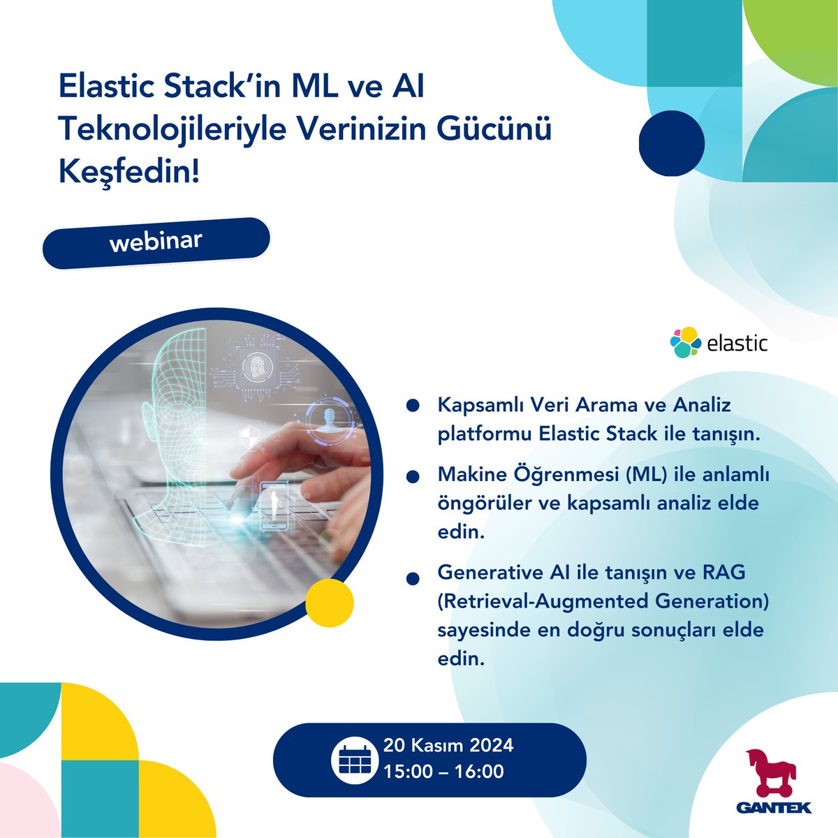 GantekTeknoloji's tweet image. Veri gücünüzü keşfetmeye hazır mısınız? Gantek’in düzenlediği webinar etkinliğinde Elastic Stack ile makine öğrenmesi (ML) ve yapay zeka (AI) teknolojilerinin gücünü nasıl kullanabileceğinizi öğreneceksiniz.
Kayıt için:
event.gantek.com/?page=detail&i…
#gantek #elasticstack #webinar