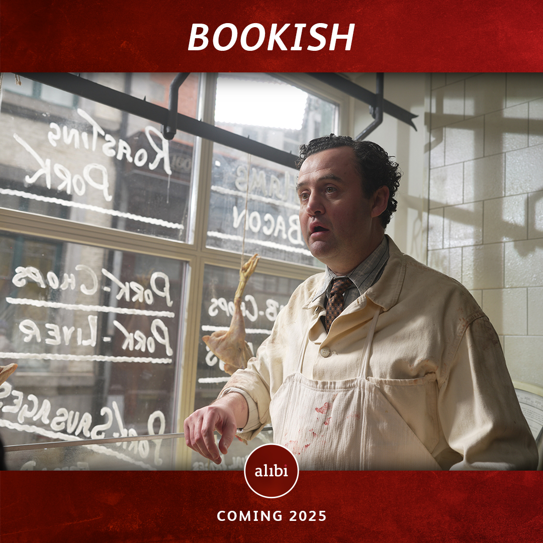 alibi_channel's tweet photo. Here’s a first look at our upcoming crime thriller Bookish – from creator and writer Mark Gatiss! https://t.co/rpju4Qv6Pj