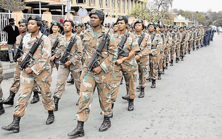 ISephara's tweet photo. Our SANDF soldiers get payed monthly but they do nothing to add to public safety. 
 
In the midst of the current national crisis we have why can't SANDF soldiers be deployed to raid Spaza shops together with Home Affairs and Municipal officials? https://t.co/ZNmmrosibL