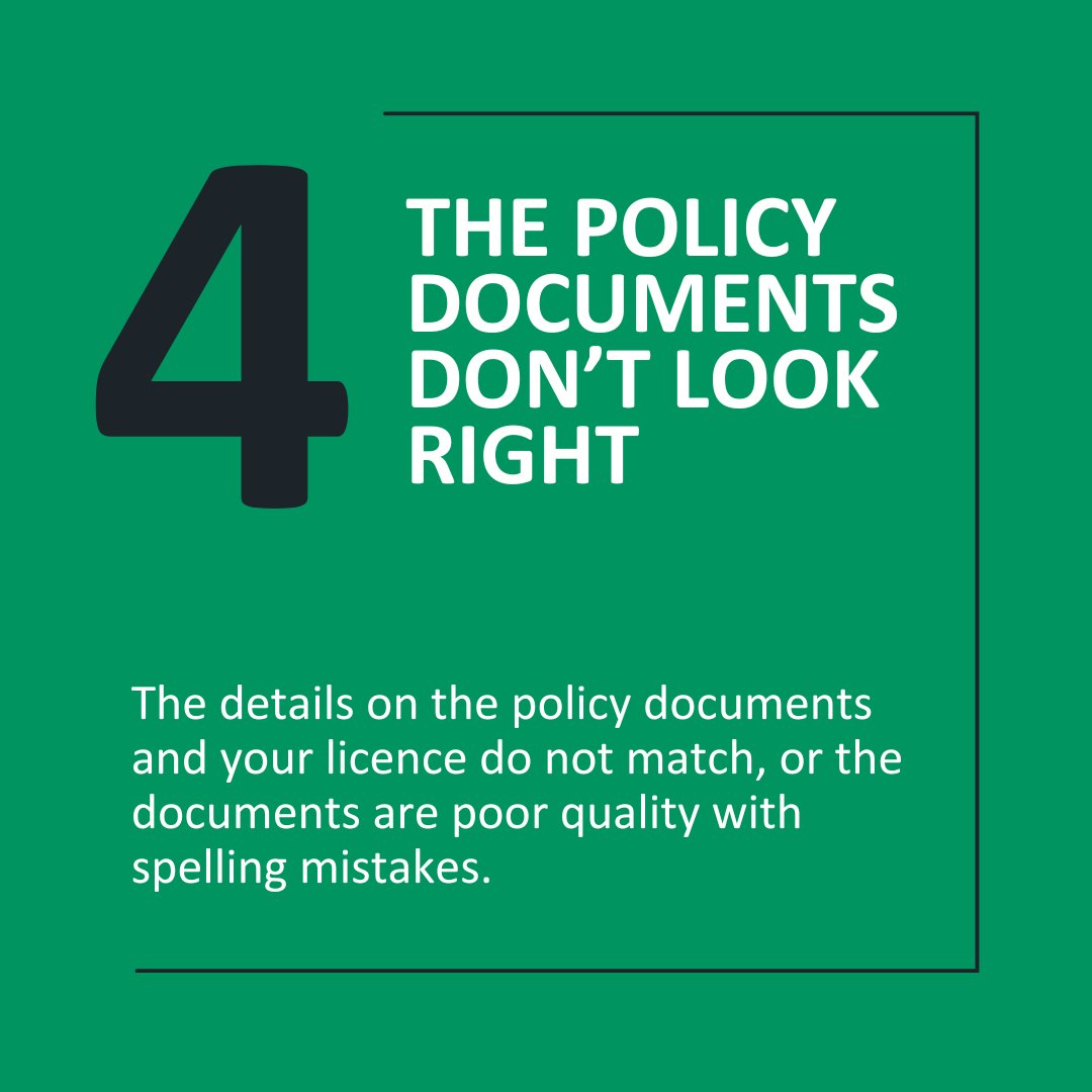 Do you know the top four signs of a #GhostBroker insurance policy?

Ghost Broking scam sees fraudsters pose as legitimate insurance companies but provide fake or fraudulent policy documents, leaving you #uninsured. 

Spot the red flags 🚩: ow.ly/K78a50TLpE6