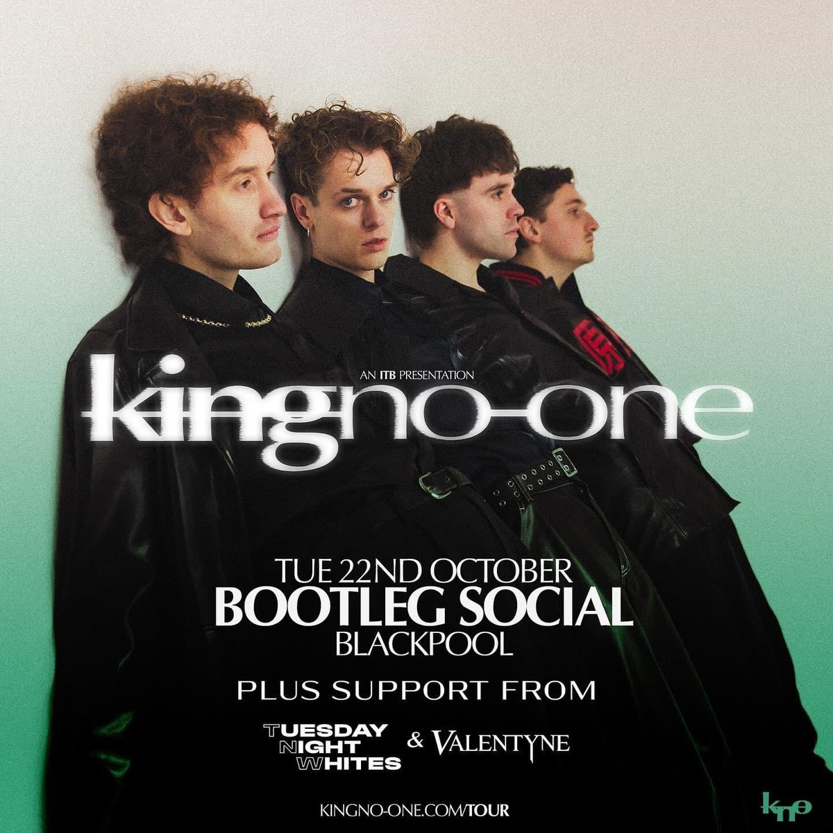 King No-One Updates (@knoupdates) on Twitter photo Today <a href="/KNOinnit/">๐ค๐ข๐ง๐ ๐ง๐จ-๐จ๐ง๐</a> are performing at <a href="/bootleg_social/">Bootleg Social</a>, Blackpool!
Tickets: skiddle.com/whats-on/Blackโฆ
Doors: 7pm
Support: <a href="/tnwofficial_/">Tuesday Night Whites</a>, <a href="/ValentyneBand/">๐๐๐ฅ๐๐ง๐ญ๐ฒ๐ง๐</a> Today <a href="/KNOinnit/">๐ค๐ข๐ง๐ ๐ง๐จ-๐จ๐ง๐</a> are performing at <a href="/bootleg_social/">Bootleg Social</a>, Blackpool!
Tickets: skiddle.com/whats-on/Blackโฆ
Doors: 7pm
Support: <a href="/tnwofficial_/">Tuesday Night Whites</a>, <a href="/ValentyneBand/">๐๐๐ฅ๐๐ง๐ญ๐ฒ๐ง๐</a>