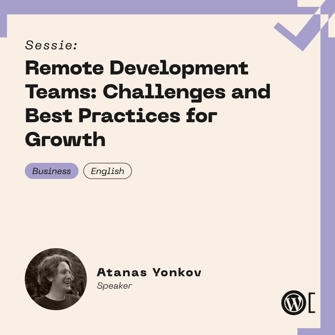 Atanas Yonkov, een avonturier, natuurliefhebber, webontwikkelaar en ondernemer uit Bulgarije, spreekt op #WordCamp NL 2024! 🌍💻

Atanas is de oprichter van Nasio Themes en heeft sinds 2016 ervaring met het ontwikkelen van WordPress-websites. Hij heeft gewerkt voor bedrijven zoal