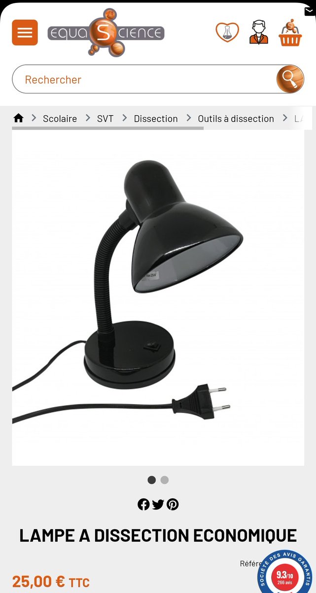 ZeNico68's tweet image. Va falloir que libération @libe  soient un peu plus sérieux. La même lampe 25€ chez equascience située exactement à la même adresse et l&apos;ampoule 19€ (ça reste encore cher pour une ampoule de 4w à ailettes) là c&apos;est pas Amazon hein