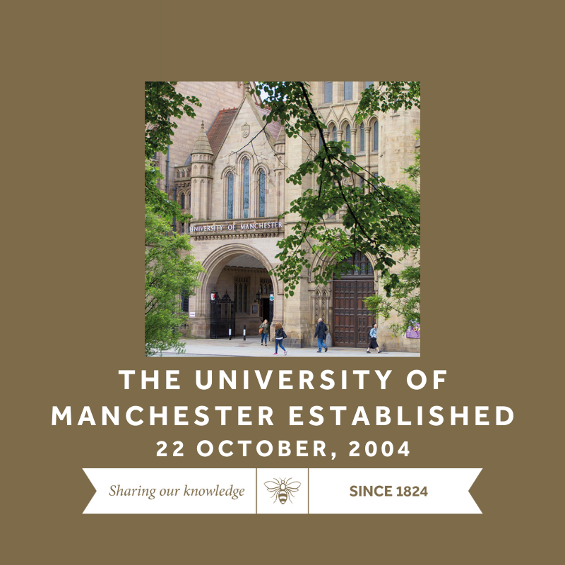 The University of Manchester (@officialuom) on Twitter photo #OnThisDay <a href="/OfficialUoM/">The University of Manchester</a> was officially founded.
The Victoria University of Manchester and the University of Manchester Institute of Science and Technology (UMIST) merged to form the largest single-site university in the UK. #UoM200 #OnThisDay <a href="/OfficialUoM/">The University of Manchester</a> was officially founded.
The Victoria University of Manchester and the University of Manchester Institute of Science and Technology (UMIST) merged to form the largest single-site university in the UK. #UoM200