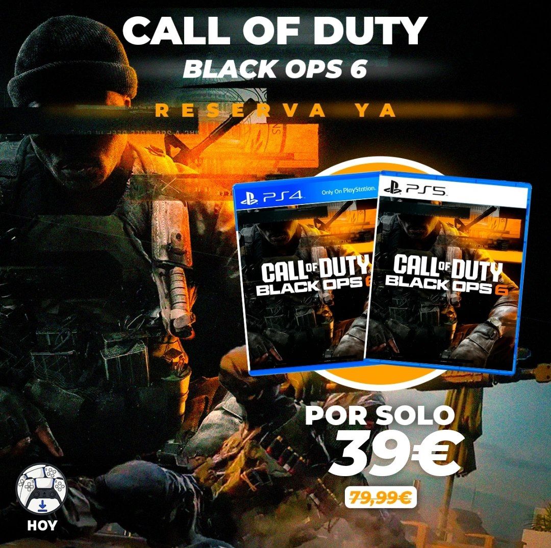 ABRIMOS RESERVAS 🎉

¡EL NUEVO COD BO6 YA CASI ESTÁ AQUÍ!

ESTE PRECIO ES EXCLUSIVO SOLAMENTE PARA QUIEN HAGA SU RESERVA ANTES DE QUE SE AGOTEN ‼️

Juego completo 🎮
Entrega el día de lanzamiento oficial 🕊️
En Castellano 🇪🇸
Oficial y con garantía ✅
Preguntas o pedidos por