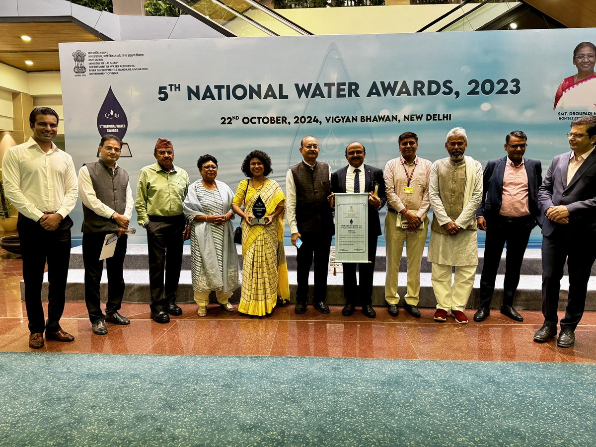 Honoured to receive NATIONAL WATER AWARDS first prize from Hon’ble President of India for district Banda under best district category. Grateful to have been a part of Team Banda and to drive the mission to transform Banda from water scarce to water surplus district. <a href="/CMOfficeUP/">CM Office, GoUP</a>