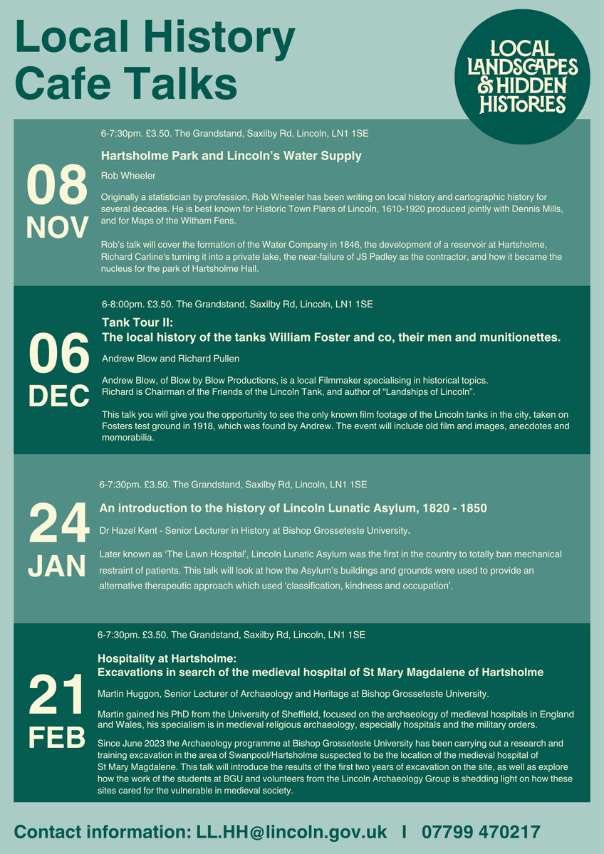 Our next line up of Local History Cafe Talks are here!