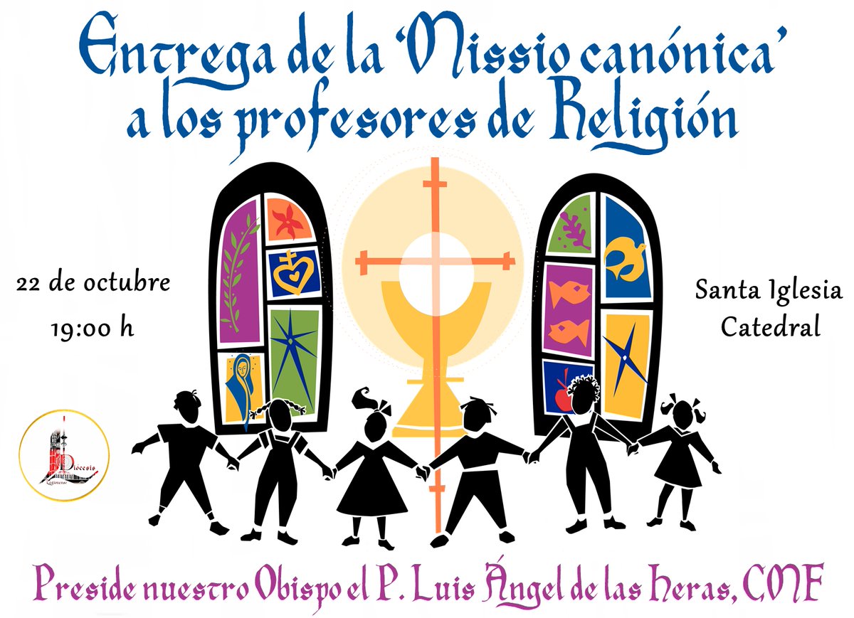IglesiaEnLeon's tweet photo. ℹ️ La ⛪️ #SantaIglesiaCatedral acogerá esta tarde (19:00 h) la 👐 #entrega de la ✝️📜 #MissioCanónica a los 🧑‍🏫 #profesores de 🕯️📖  #Religión de manos de nuestro Obispo el P. @cmfluisangel. https://t.co/snsbhElDlX
