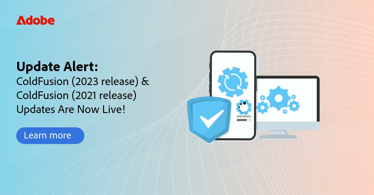 coldfusion's tweet image. ColdFusion (2023 release) Update 11 &amp;amp; ColdFusion (2021 release) Update 17 are Live!
The latest bug fix updates bring essential OEM upgrades, EETs, and critical fixes to enhance performance. Learn more:
🔗Community Blog Post - bit.ly/4hb4AHr

#coldfusion #webdevelopment
