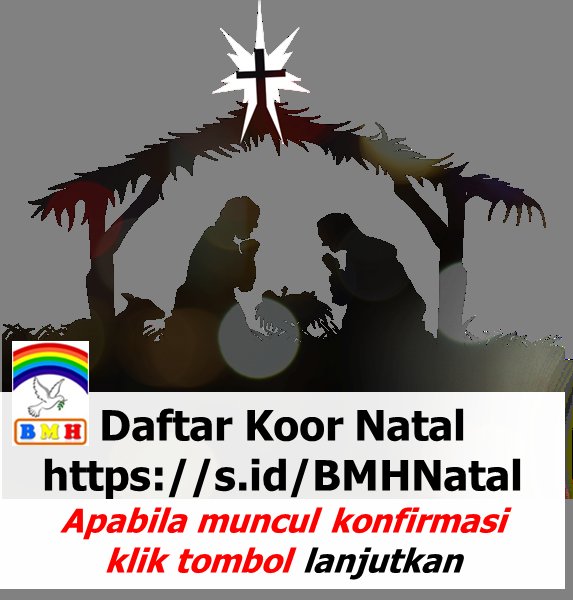 MaradaGv's tweet photo. Daftar Koor Natal Karya/Arr./Musik BMH:
Link https://t.co/suaIRYnChX
Apabila muncul konfirmasi klik tombol lanjutkan!

Syalom. https://t.co/aRWFolK449