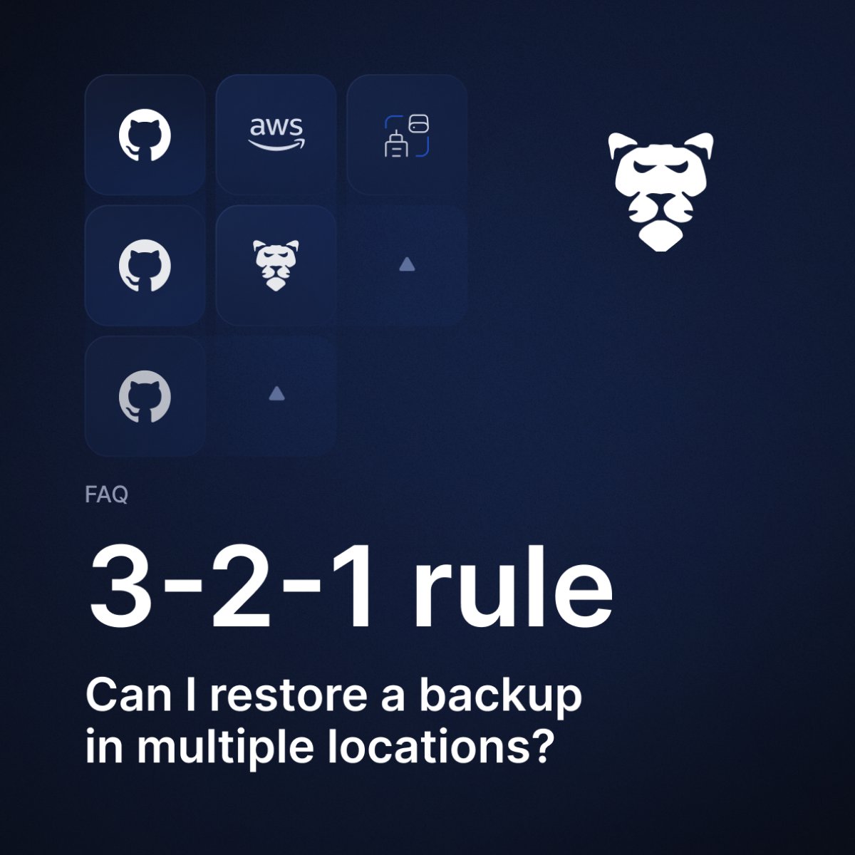 GitProtectio's tweet image. The 3-2-1 #backup rule is a must-have if you want to make your #DevOps environment resistant to any event of failure!

#GitProtect can help you to meet the 3-2-1 rule:

🔹 multi-storage system
🔹 replication
🔹 data region of choice

📚 Read more: gitprotect.io/faq/can-i-stor…
