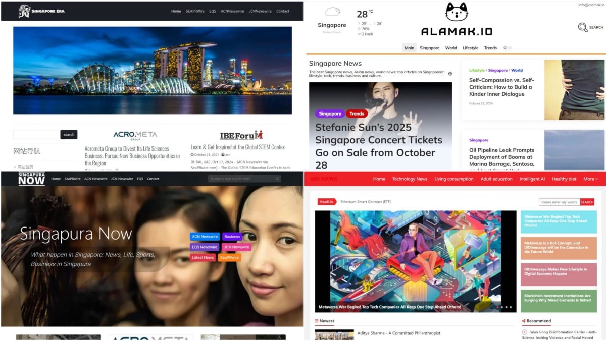 Singapore blocks 10 websites set up by foreign actors over potential hostile information threat channelnewsasia.com/singapore/mha-…