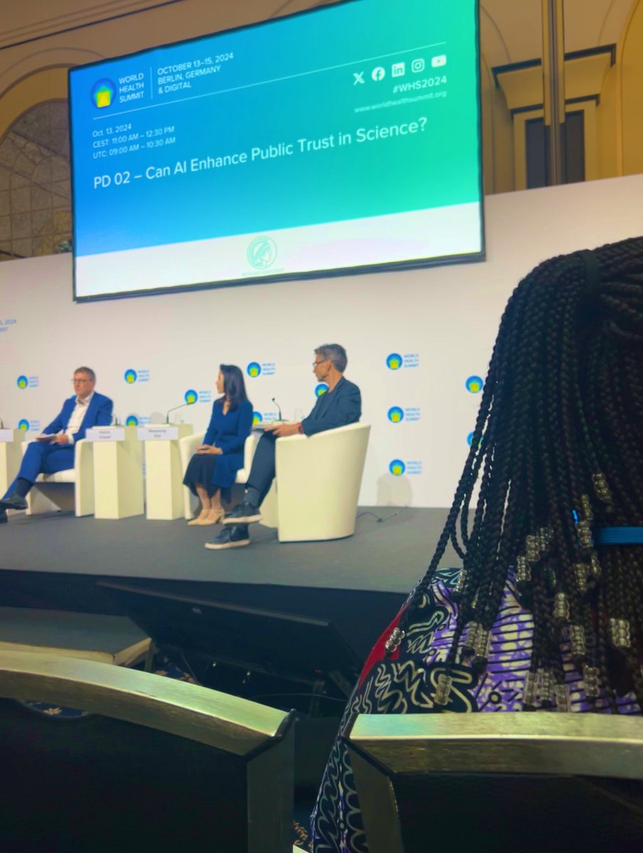 camensah10's tweet photo. It’s already been a week at the World Health Summit in Berlin, Germany. It was fantastic hearing a panel of experts share their perspectives on global health challenges. https://t.co/XzkHYJjhY4