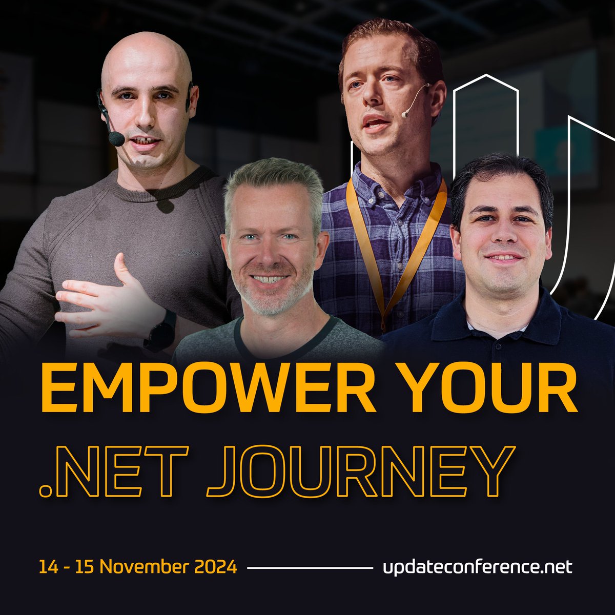 update_conf's tweet image. Update Conference Prague 2024 is gearing up to bring the best to the stage! 🔥 And you can be sure you’ll be in the hands of industry pros 👉 Adam Furmanek 🤝 Alex Thissen 🤝 Jared Parsons 🤝 AL Rodriguez
Curious about the rest of the lineup? Head over to our site for all the…