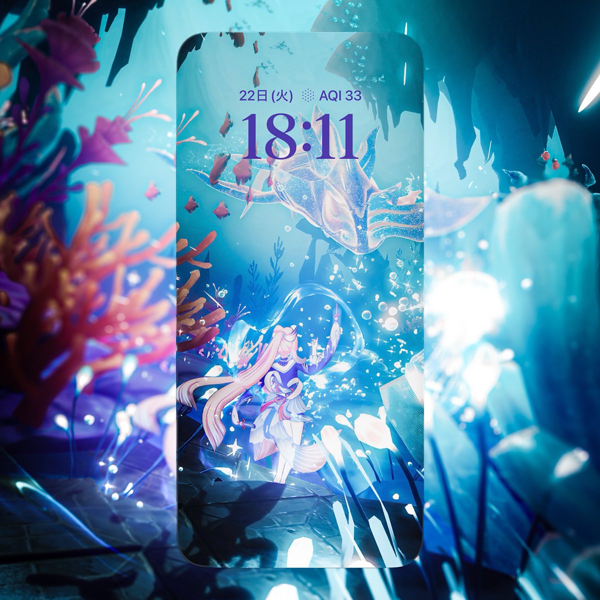 naraemigenshin's tweet photo. 珊瑚宮心海の壁紙です！🫧 ͛.*
#GenshinImpact #HoYocreators #珊瑚宮心海 https://t.co/Ml5PCuL6sp