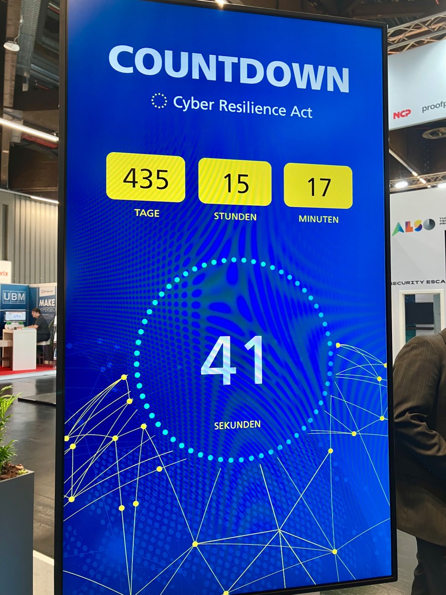 FraunhoferAISEC's tweet image. Wir sind auf der @itsa_ITSecurity : Halle 6 | Stand 314
Bei uns dreht sich alles um Konformitätsprüfung für den #CyberResilienceAct. Sie erfahren, wie Sie mit »Confirmate« ihre Produkte mit den CRA-Vorgaben abgleichen und ihren individuellen Handlungsbedarf ermitteln können.