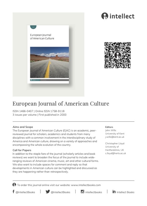 European Journal of American Culture (@ejacjournal) on Twitter photo 
