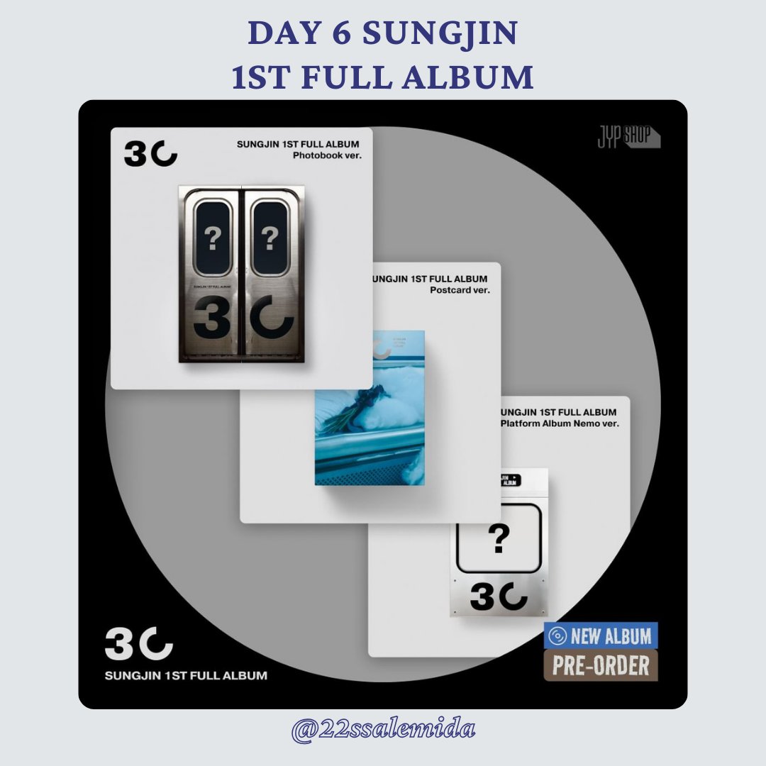 22ssalemida's tweet photo. 🇲🇾 WTS | HELP RT
#DAY6 #SUNGJIN 1st Full Album <30> pre-order
Photobook ver RM70
Postcard ver RM85
Nemo ver RM45

*2nd payment needed for EMS &amp; local shipping 
📩 DM to order
#day6Malaysia #MyDay #day6 #sungjin https://t.co/yAUZmD4Ix8