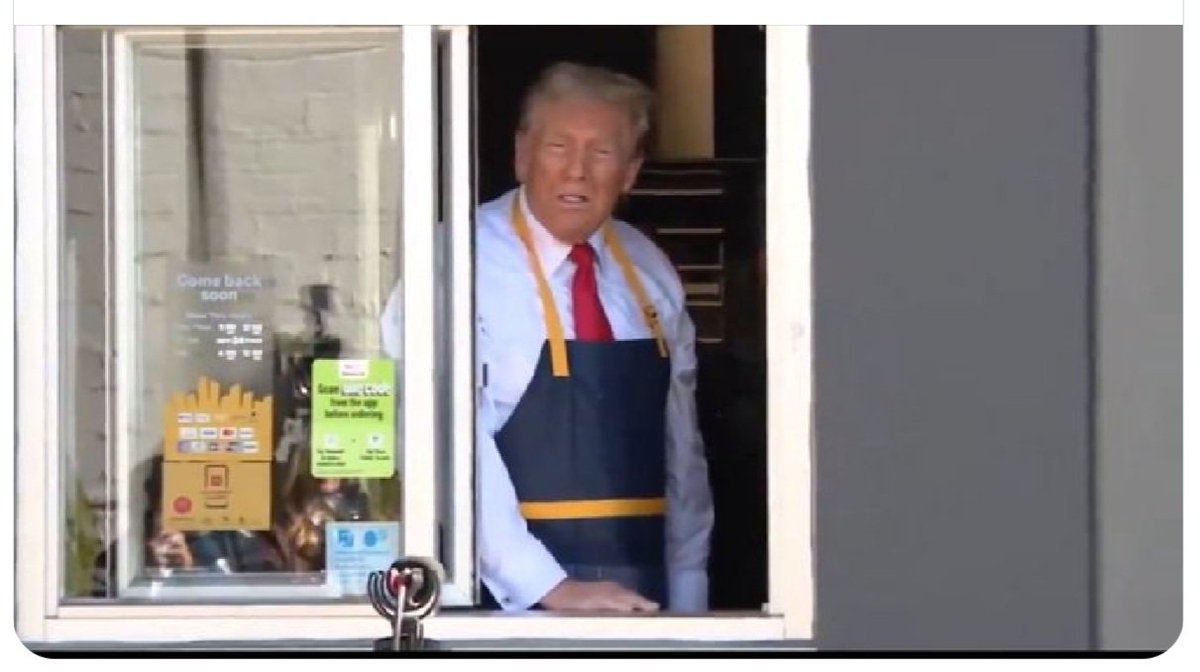 raggapegs's tweet photo. Dear McDonald's CEO, would you hire someone with 34 felonies?  Asking for a friend. 
#TrumpIsALaughingStock
#HarrisWalz https://t.co/Us2a7hJSSU