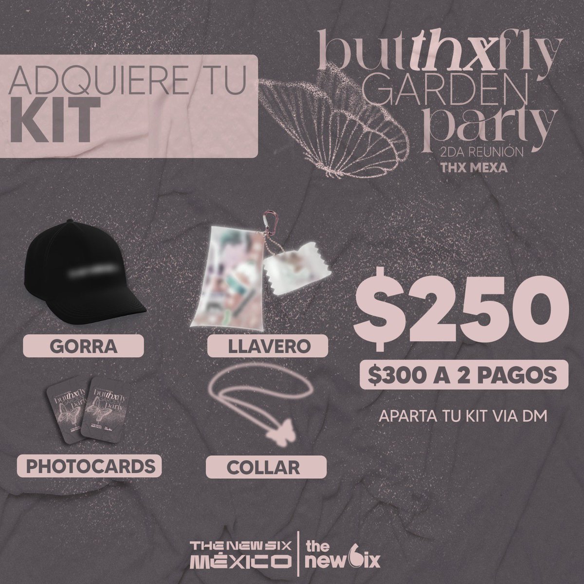 TNX_Mexico's tweet photo. 📦Adquiere tu kit ButTHXfly de nuestra segunda reunión. 💕

💵Puedes adquirirla en uno o dos pagos.

🗓️Tienes hasta el 31 de octubre para apartar tu kit

Envíos a toda la república✈️
Contáctanos vía DM

#THENEWSIX #더뉴식스 #THXMEXA #THENEWSIXMEXICO #MexicoIsTHX https://t.co/8tb6QJt7JC