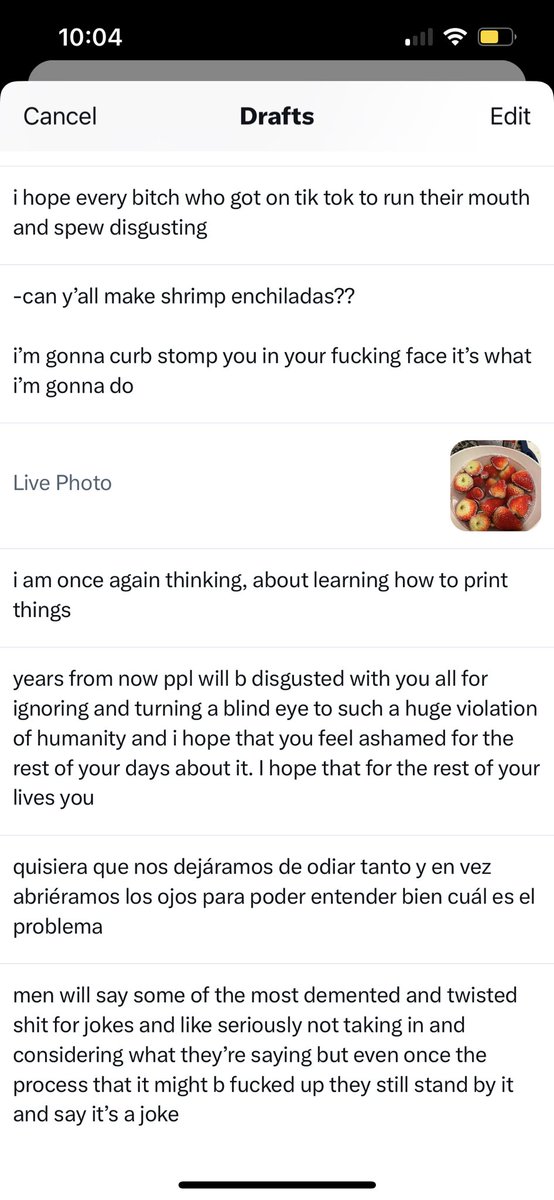 frida_805's tweet photo. here my drafts in case they’re deleted byeee https://t.co/Cs0VnpSKbS