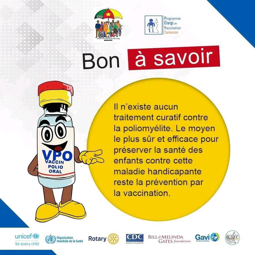 Du 24 au 27 prochain, tu as l’opportunité de les protéger, alors fait le ❗️
<a href="/PEVCAMEROON/">P.E.V - Cameroon</a> 

#24OutPolio237 
#PEVCAMEROON
#StopPolio237
#HaltePolio237