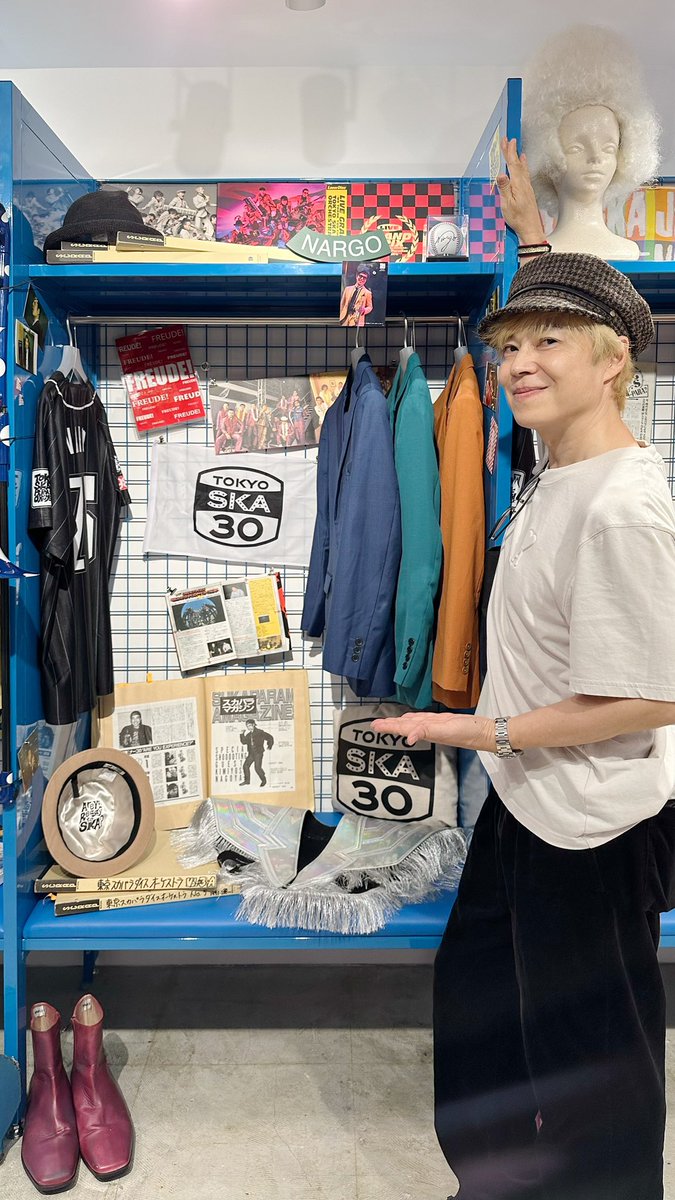 ginzasonypark's tweet image. NARGOさんご来場場時の1shot！

TOKYO SKA PARADISE ORCHESTRA 35th Anniversary『スカパラのロッカールーム』
10/27(日)まで。

@tokyoskaj 
#スカパラ35 #東京スカパラダイスオーケストラ
#SonyParkMini