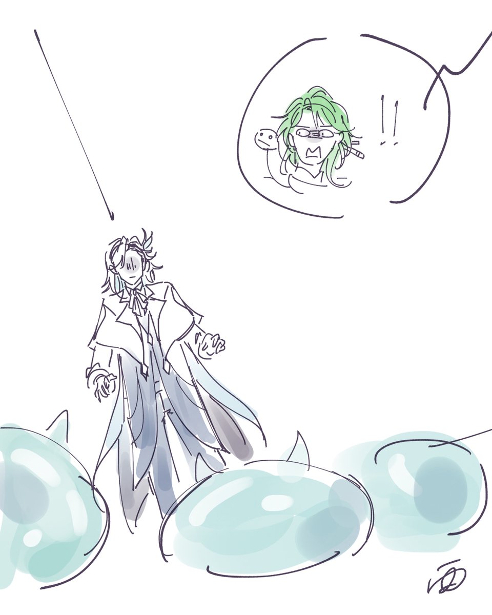 Witnessed a Neuvi being cornered by hydro slimes during the co-op event  XD