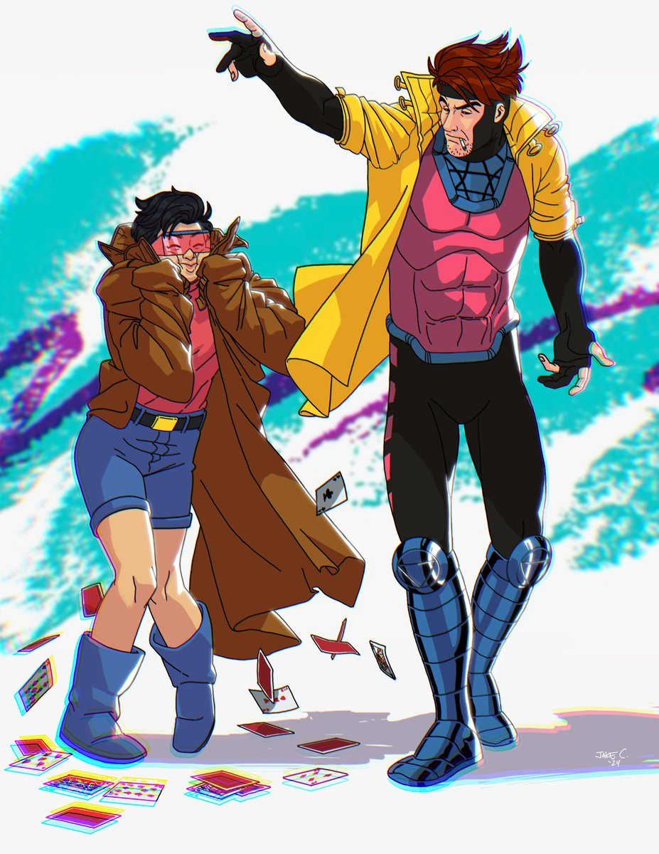 Jake Castorena (@jakecastorena) on Twitter photo Coat swap in time for Halloween! 
What does Gambit’s duster smell like? Wrong answers only.
.
.
.
#xmen97 #jubilee #gambit #fanart #procreate #ipadpro #xmen #marvel #jazzcup Coat swap in time for Halloween! 
What does Gambit’s duster smell like? Wrong answers only.
.
.
.
#xmen97 #jubilee #gambit #fanart #procreate #ipadpro #xmen #marvel #jazzcup