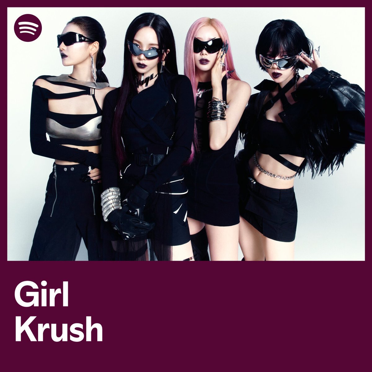 aespa on the cover of <a href="/Spotify/">Spotify</a> Girl Krush playlist! Don't forget to listen to 'Whiplash' now

🕶 spoti.fi/3TJICBq
🎧 spoti.fi/3C2PTWK

#aespa #æspa #에스파
#Whiplash #aespaWhiplash
<a href="/SpotifyKR/">Spotify Korea</a>  <a href="/SpotifyKpop/">Spotify ❤️ K-Pop</a>