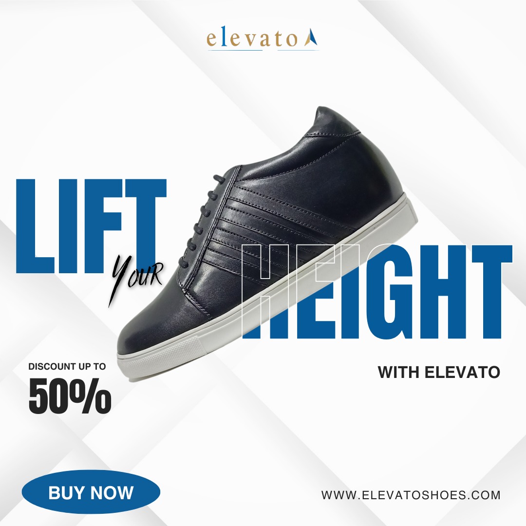 ElevatoShoes's tweet photo. Step up your confidence with Elevato! 🚶‍♂️👟 Experience the perfect blend of style and comfort while boosting your height effortlessly. Don't miss out—grab yours now with up to 50% discount! Visit https://t.co/clx6jcUrKp to shop today. 
 #MensFashion #BoostYourHeight #elevatorshoes https://t.co/xni10IcA1e